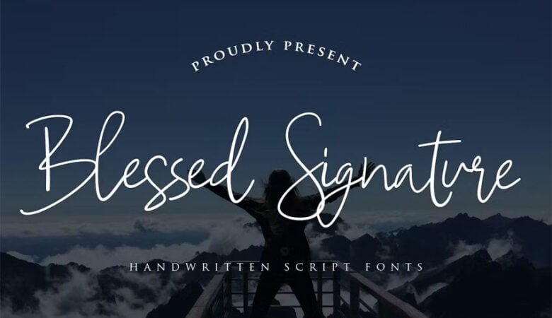 Blessed Signature Font