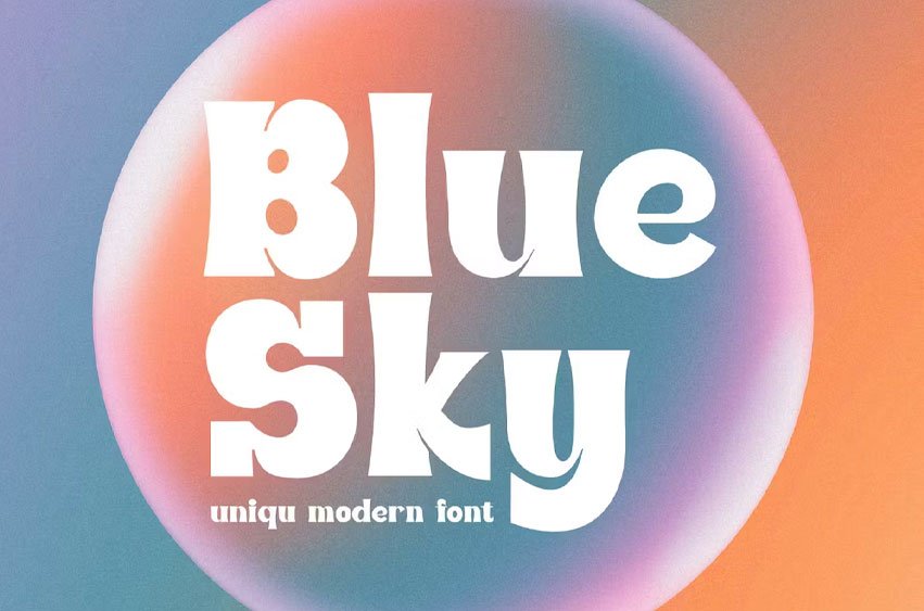 Blue Sky Font