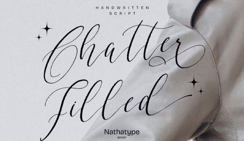 Chatter Filled Font