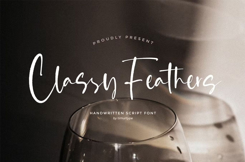 Classy Feathers Font