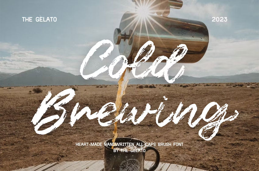 Cold Brewing Font