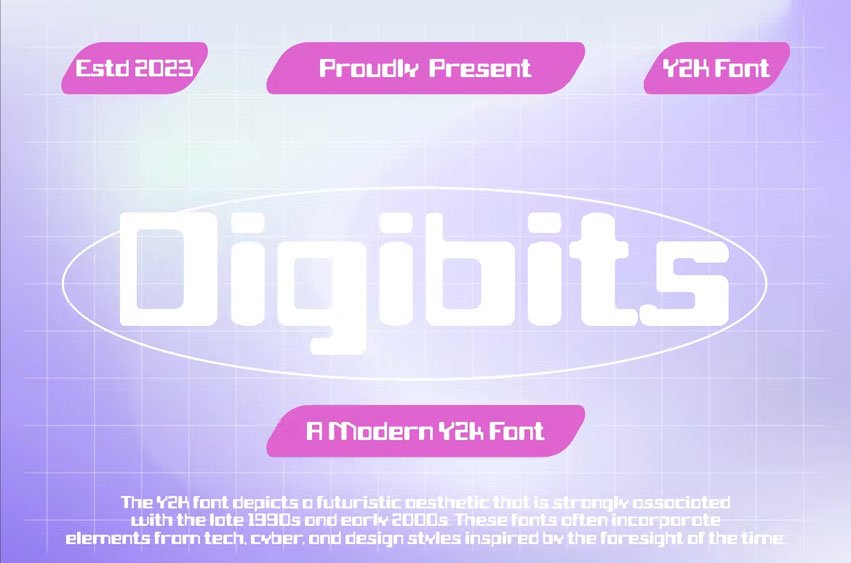 Digibits Y2K Font