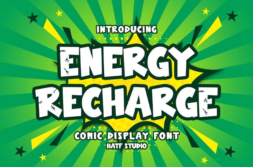 Energy Recharge Font