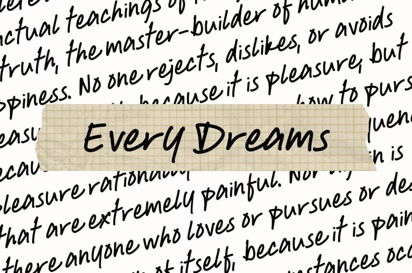 Every Dreams Font