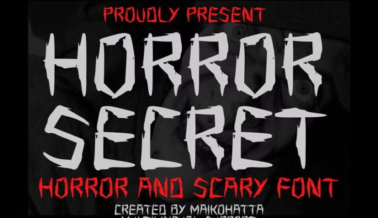 Horror Secret Font