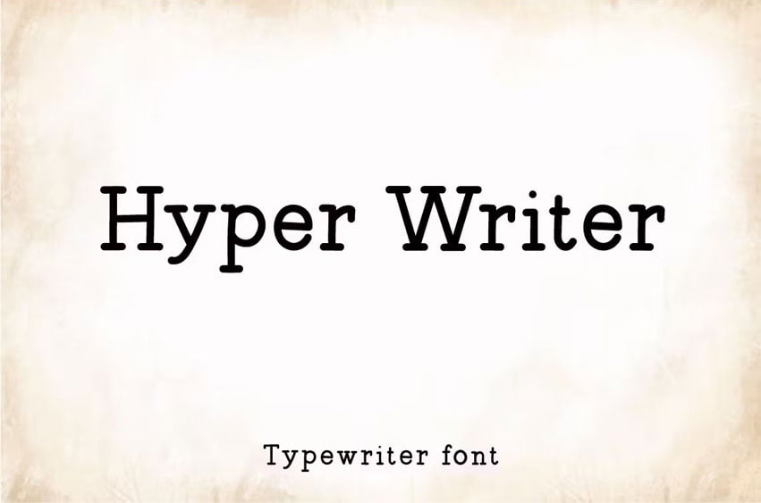 Hyper Writer Font