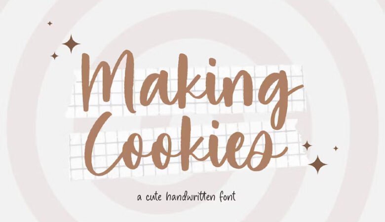 Making Cookies Font