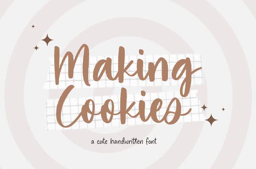 Making Cookies Font