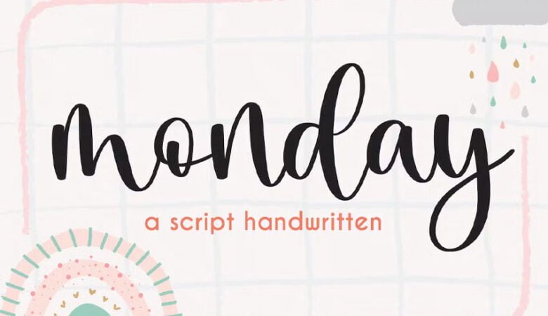 Monday Script Font