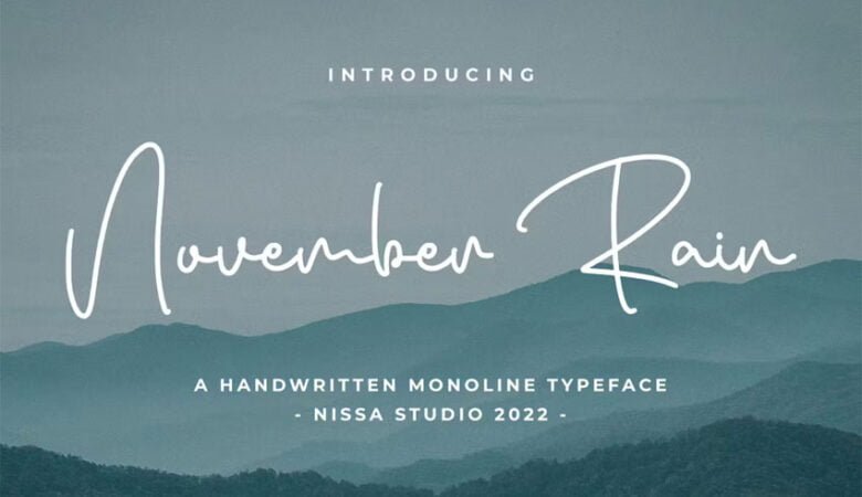 November Rain Font