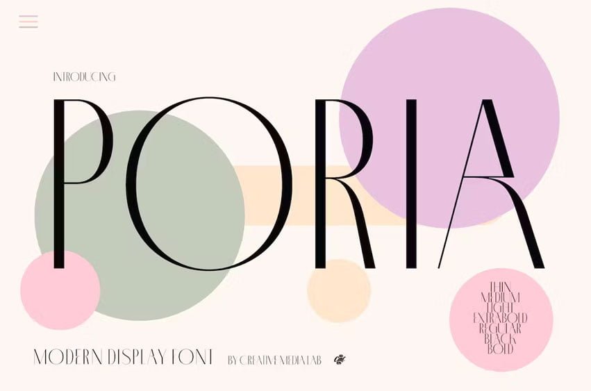 Poria Font