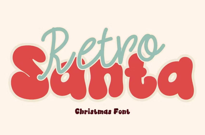 Retro Santa Font