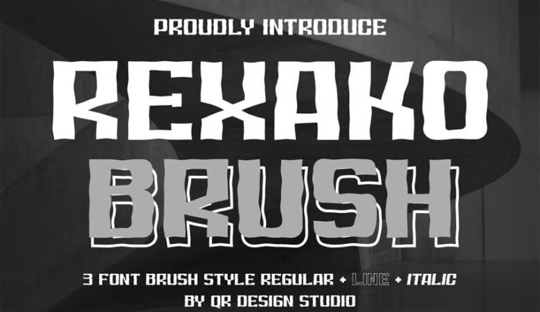 Rexako Brush Font