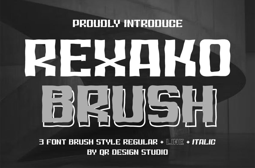 Rexako Brush Font