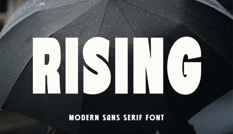 Rising Font