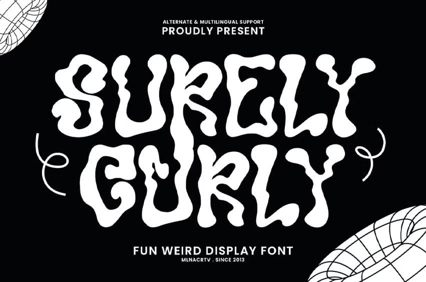 Surely Curly Font