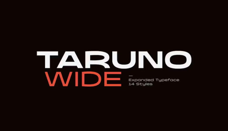 Taruno Wide Font