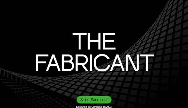 The Fabricant Font