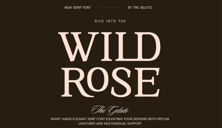 Wild Rose Minimal Font