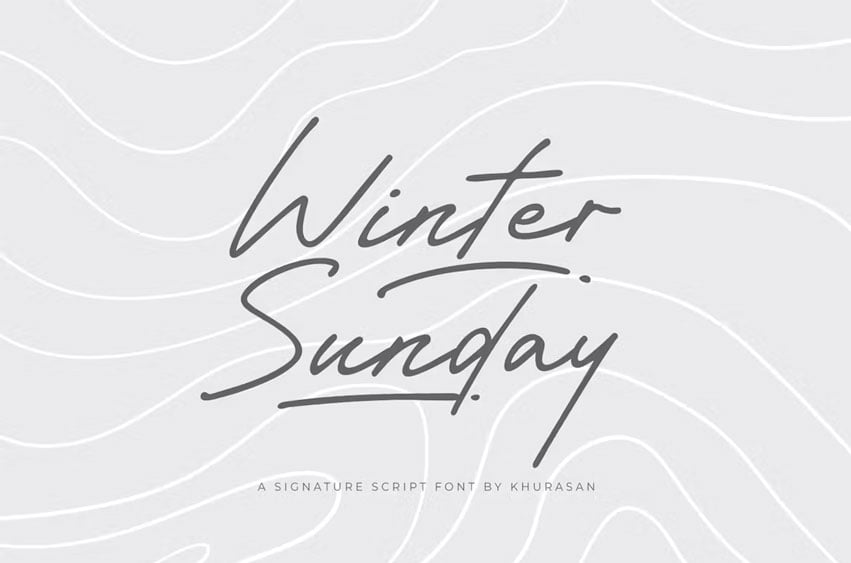 Winter Sunday Font