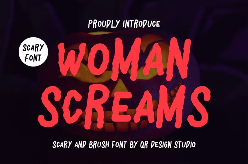 Woman Screams Font