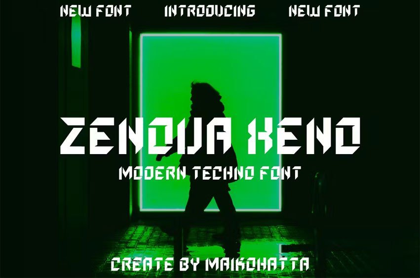 Zenova Xeno Font