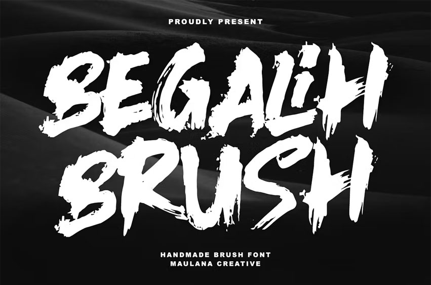 Begalih Brush Font