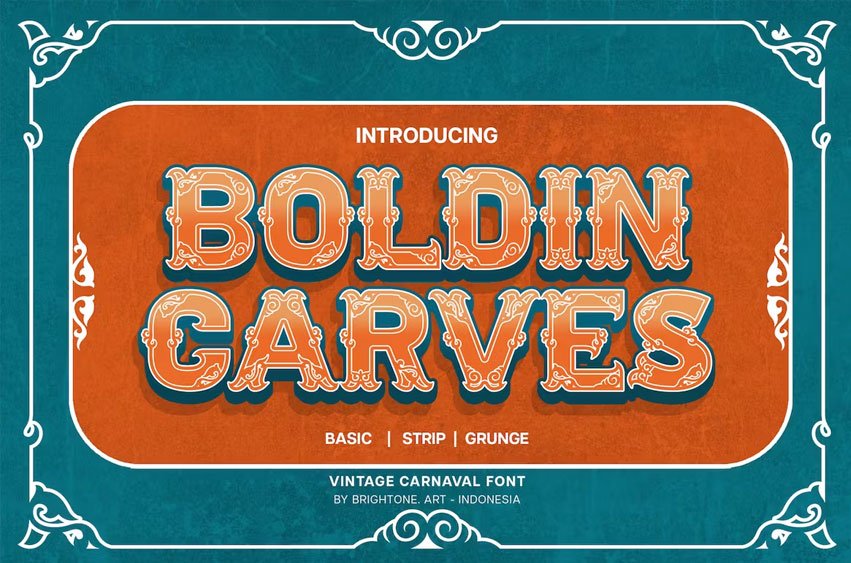 Boldin Carves Font