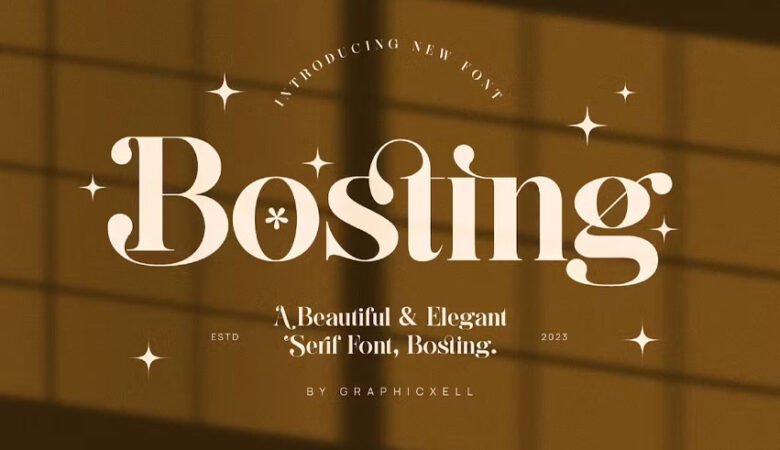 Bosting Font