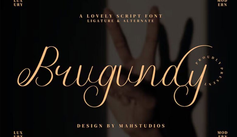 Brugundy Font