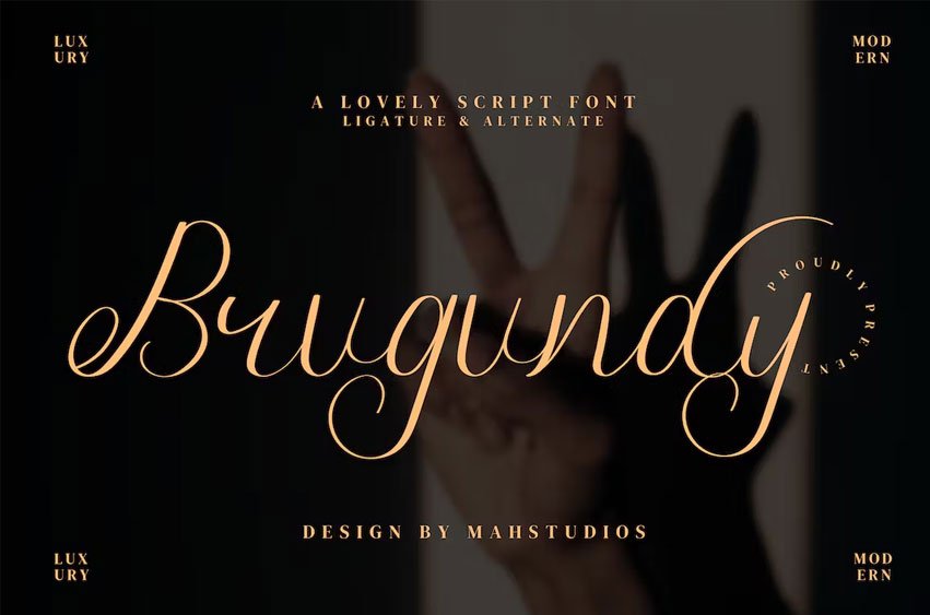 Brugundy Font