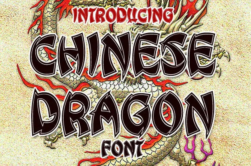 Chinese Dragon Font