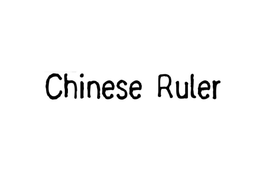 Chinese Ruler Font