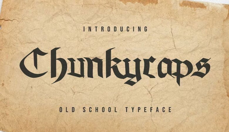 Chunky Caps Font