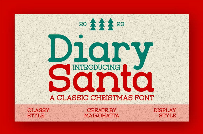 Diary Santa Font