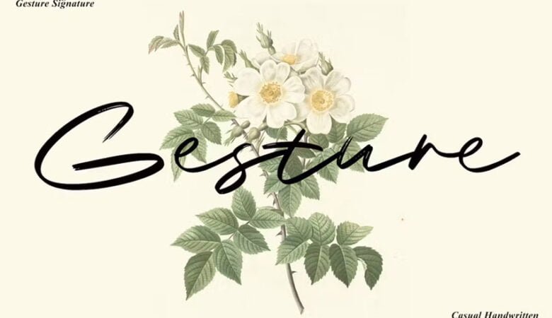 Gesture Font