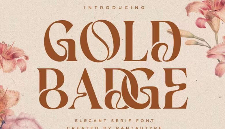 Gold Badge Font