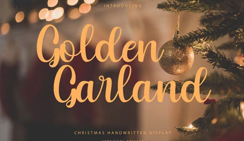 Golden Garland Font