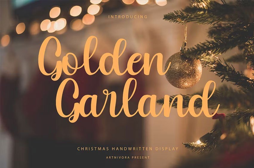 Golden Garland Font