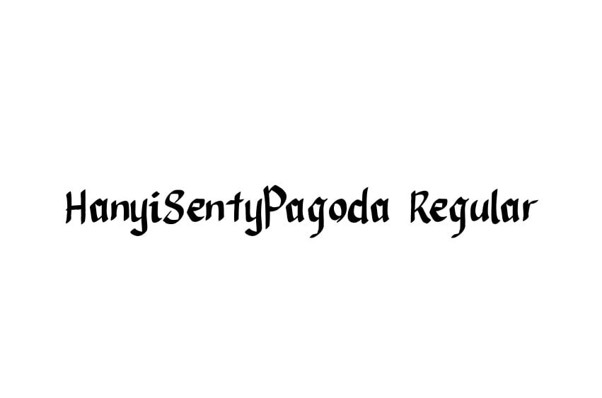 HanyiSentyPagoda Regular Font