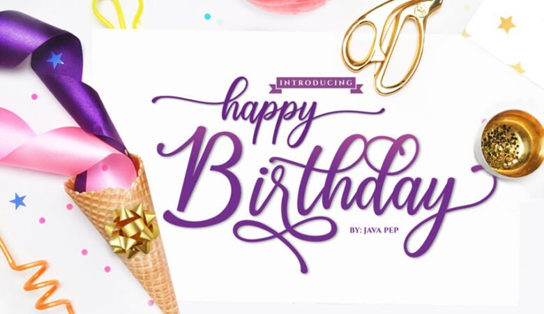 Happy Birthday Font