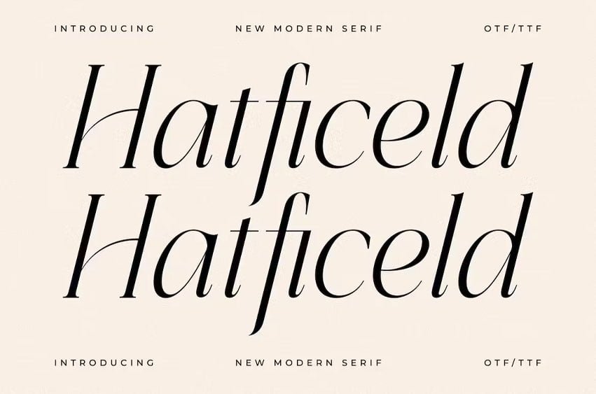 Hatficeld Font