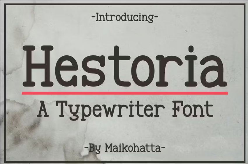 Hestoria Font