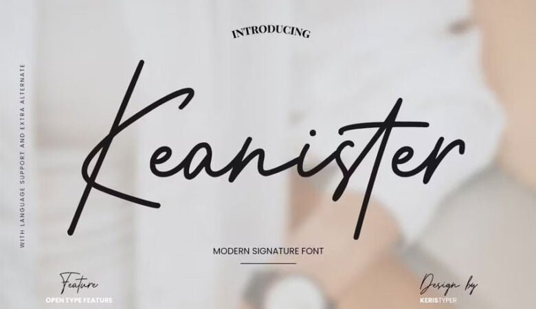 Keanister Font