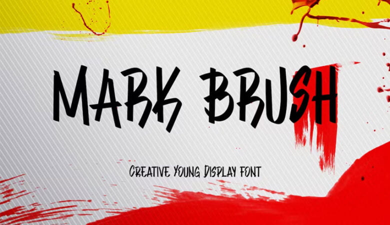 Mark Brush Font