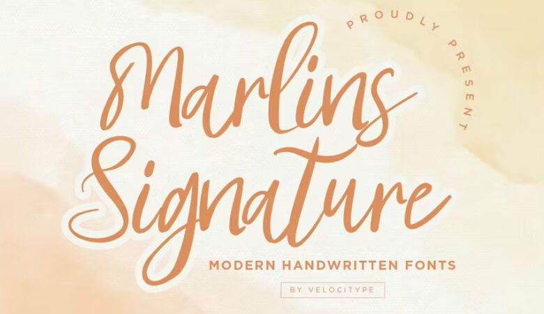 Marlins Signature Font
