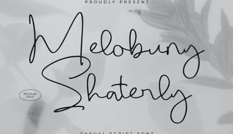 Melobuny Shaterly Font