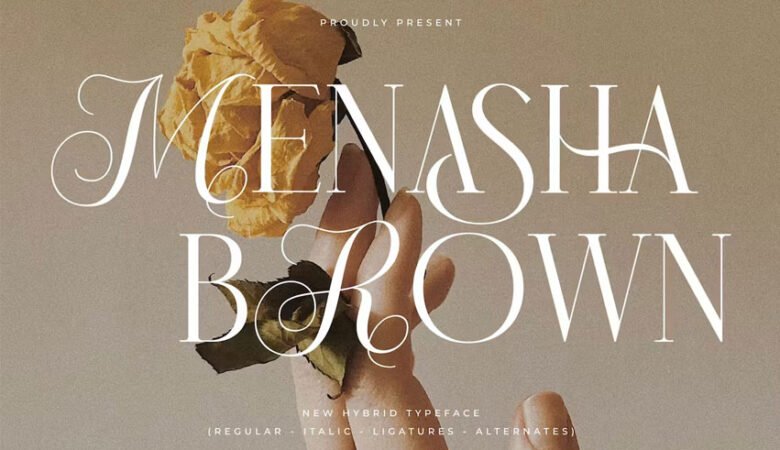 Menasha Brown Font