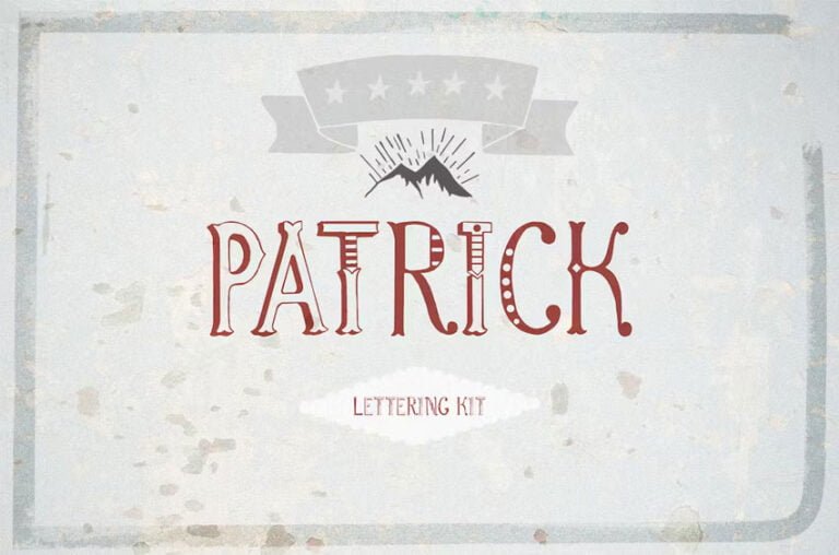 Patrick Name Lettering Patrick Font - FreeDaFonts