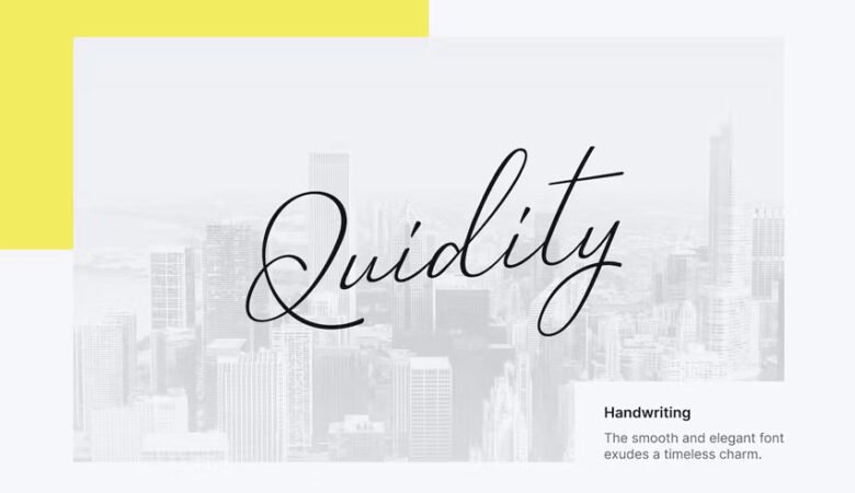 Quidity Font